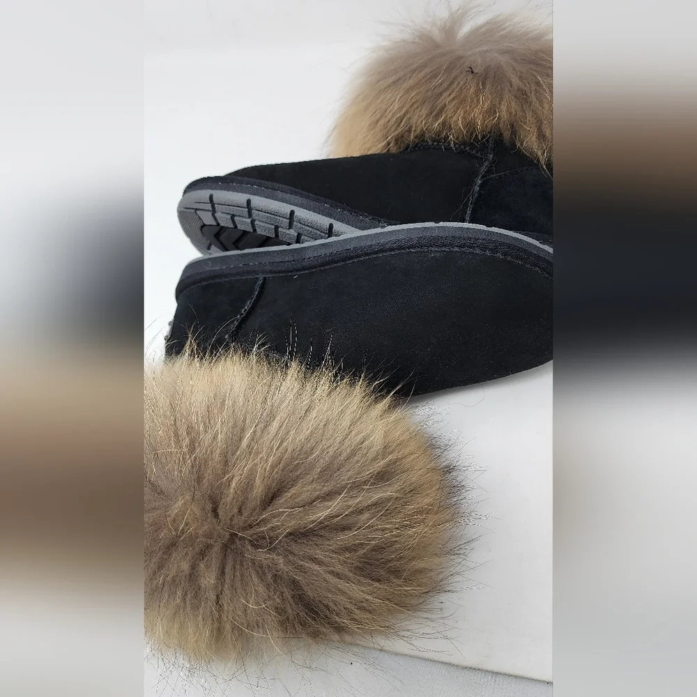 SHEEPSKIN WOMENS FUR LINED BOOT SZ. 9 - Picture 6 of 6